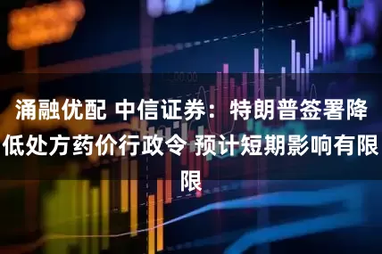 涌融优配 中信证券：特朗普签署降低处方药价行政令 预计短期影响有限