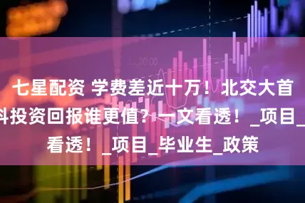 七星配资 学费差近十万！北交大首经贸国际本科投资回报谁更值？一文看透！_项目_毕业生_政策